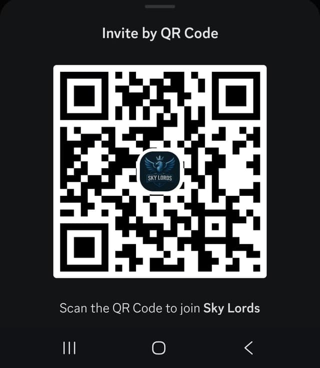 QR code to join the Sky Lords Discord